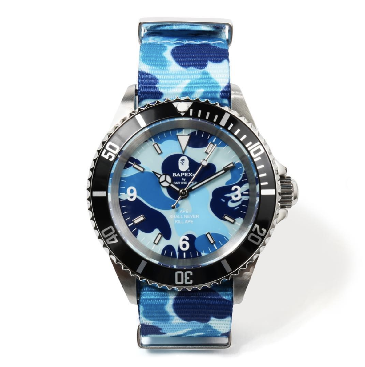 BAPEX 腕時計 緑カモ BAPEX サルマリーナ ABCカモ緑 A BATHING APE(ア